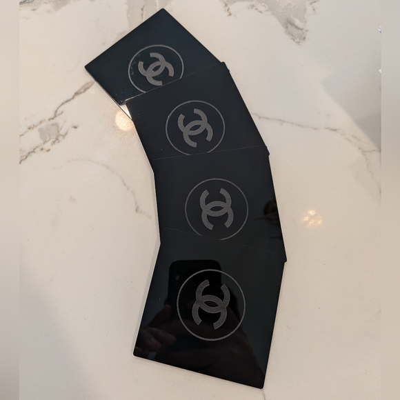 Chanel Black Coasters Set - Picture 4 of 5